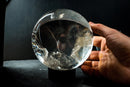 Large Water-Clear Quartz Sphere – “Super Extra” AAA: 98%+ Flawless Crystal Ball from Diamantina, Brazil (5.1 in | 5.6 lb) - E2D Crystals & Minerals