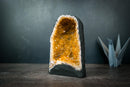Small Citrine Geode with Deep Orange Crystal Points – Natural Abundance & Merchant Stone from Brazil (7.2 lb) - E2D Crystals & Minerals