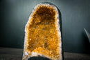 Small Citrine Geode with Deep Orange Crystal Points – Natural Abundance & Merchant Stone from Brazil (7.2 lb) - E2D Crystals & Minerals