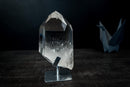 AAA Water-Clear Lemurian Quartz Crystal Point – Optical-Clarity Termination on Custom Stand, Brazil | 5 Lb - E2D Crystals & Minerals