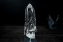 Collector Lemurian Quartz Point from Diamantina – Water-Clear Crystal with Golden Rutile (19 in | 14 lb) - E2D Crystals & Minerals