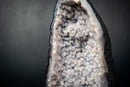 Rare Agate Geode with Snowball Botryoidal Quartz & Sparkling Druzy – Natural Amethyst Crystal Cathedral (10 Lb - 10.5 In) - E2D Crystals & Minerals