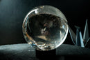 Large Water-Clear Quartz Sphere – “Super Extra” AAA: 98%+ Flawless Crystal Ball from Diamantina, Brazil (5.1 in | 5.6 lb) - E2D Crystals & Minerals