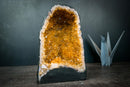 Small Citrine Geode with Deep Orange Crystal Points – Natural Abundance & Merchant Stone from Brazil (7.2 lb) - E2D Crystals & Minerals