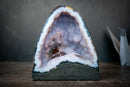 Rare Blue Lace Agate Geode with Baby Blue Galaxy Amethyst Druzy & Botryoidal Crystal Formations (7.1 lb | 3.2 kg) - E2D Crystals & Minerals