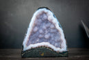 Rare Blue Lace Agate Geode with Baby Blue Galaxy Amethyst Druzy & Botryoidal Crystal Formations (3.1 Kg - 6.7 lb) - E2D Crystals & Minerals