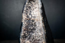 Rare Agate Geode with Snowball Botryoidal Quartz & Sparkling Druzy – Natural Amethyst Crystal Cathedral (10 Lb - 11 In) - E2D Crystals & Minerals