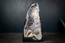 Rare Agate Geode with Snowball Botryoidal Quartz & Sparkling Druzy – Natural Amethyst Crystal Cathedral (10 Lb - 11 In) - E2D Crystals & Minerals