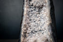 Rare Agate Geode with Snowball Botryoidal Quartz & Sparkling Druzy – Natural Amethyst Crystal Cathedral (10 Lb - 10.5 In) - E2D Crystals & Minerals