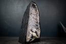 Rare Agate Geode with Snowball Botryoidal Quartz & Sparkling Druzy – Natural Amethyst Crystal Cathedral (10 Lb - 10.5 In) - E2D Crystals & Minerals