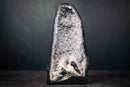 Rare Agate Geode with Snowball Botryoidal Quartz & Sparkling Druzy – Natural Amethyst Crystal Cathedral (10 Lb - 10.5 In) - E2D Crystals & Minerals