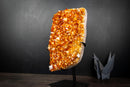 Large Golden Orange Citrine Crystal Cluster – AAA-Grade Druzy Specimen on Stand (19 lb | 8.55 kg)