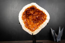 AAA-Grade, All-Natural Wood Citrine Geode with Sparkling Orange Crystal Points (9.6 lb | 4.4 kg)