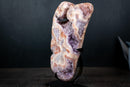 Pink Amethyst Geode with Druzy and Rare Red Inclusions in Quartz – AA Super Extra Rose Amethyst – 1.9 kg (4.1 lb)