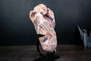Pink Amethyst Geode with Druzy and Rare Red Inclusions in Quartz – AA Super Extra Rose Amethyst – 1.9 kg (4.1 lb)