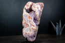 Pink Amethyst Geode with Druzy and Rare Red Inclusions in Quartz – AA Super Extra Rose Amethyst – 1.9 kg (4.1 lb)