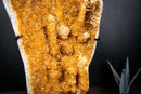 Natural Orange Citrine with Stalactite Rosettes And Calcite Flowers - 5.7 Kg - 12.6 lb