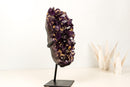 AAA-Grade Brazilian Amethyst Cluster with Rare Cristobalite Inclusions – Deep Saturated Purple Collector Specimen (7.5 Lb - 3.4 Kg)