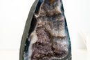 Rare Natural Amethyst Geode with Sparkling Galaxy Druzy & Lace Agate Matrix – Table-Size Specimen (8.6 Kg - 19 lb)
