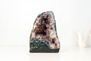 Rare Natural Agate Geode with Purple Amethyst & Scenic Mineral Formations