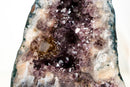 Rare Natural Agate Geode with Purple Amethyst & Scenic Mineral Formations
