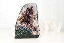Rare Pair of Agate Geodes – Intact Formations with Purple Amethyst & Natural Landscape Patterns (9.9 Kg - 22 lb)