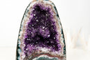 Small High-Grade Natural Amethyst Geode – Gemmy Violet Druzy, Agate Matrix & Stalactite Formation, 100% Natural / No Cement