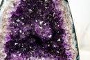 Small High-Grade Natural Amethyst Geode – Gemmy Violet Druzy, Agate Matrix & Stalactite Formation, 100% Natural / No Cement