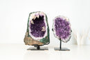 Intact Brazilian Amethyst Geode with Calcite Formations – Natural Collector Specimen, No Cement (10 In - 18.1 Lb)