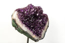 Rare Natural Amethyst Geode Cluster with Twin Crystal Flowers & Etched Deep Purple Points – Large 40 Lb Specimen