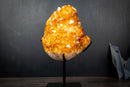 Golden Citrine Crystal Flower Cluster on Stand – Deep Yellow Druzy Specimen (7.3 lb | 3.3 kg)