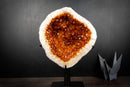 AAA-Grade, All-Natural Wood Citrine Geode with Sparkling Orange Crystal Points (9.6 lb | 4.4 kg)