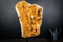 Natural Orange Citrine with Stalactite Rosettes And Calcite Flowers - 5.7 Kg - 12.6 lb