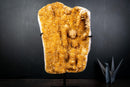 Natural Orange Citrine with Stalactite Rosettes And Calcite Flowers - 5.7 Kg - 12.6 lb