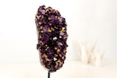 AAA-Grade Brazilian Amethyst Cluster with Rare Cristobalite Inclusions – Deep Saturated Purple Collector Specimen (7.5 Lb - 3.4 Kg)