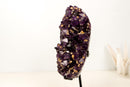 AAA-Grade Brazilian Amethyst Cluster with Rare Cristobalite Inclusions – Deep Saturated Purple Collector Specimen (7.5 Lb - 3.4 Kg)