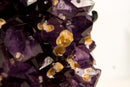 AAA-Grade Brazilian Amethyst Cluster with Rare Cristobalite Inclusions – Deep Saturated Purple Collector Specimen (7.5 Lb - 3.4 Kg)