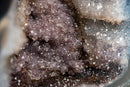 Rare Natural Amethyst Geode with Sparkling Galaxy Druzy & Lace Agate Matrix – Table-Size Specimen (8.6 Kg - 19 lb)