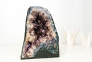 Rare Agate Geode – Intact Formation with Purple Amethyst & Natural Landscape Patterns