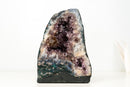 Rare Natural Agate Geode with Purple Amethyst & Scenic Mineral Formations