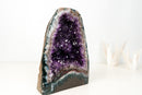 Small High-Grade Natural Amethyst Geode – Gemmy Violet Druzy, Agate Matrix & Stalactite Formation, 100% Natural / No Cement