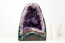 Small High-Grade Natural Amethyst Geode – Gemmy Violet Druzy, Agate Matrix & Stalactite Formation, 100% Natural / No Cement