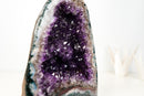 Small High-Grade Natural Amethyst Geode – Gemmy Violet Druzy, Agate Matrix & Stalactite Formation, 100% Natural / No Cement