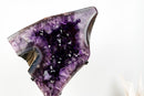 Spectacular AAA-Grade Brazilian Amethyst Geode on Stand – Gemmy Violet Crystal Collector Specimen (Large: 18.9 In - 31.6 Lb)
