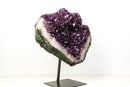Rare Natural Amethyst Geode Cluster with Twin Crystal Flowers & Etched Deep Purple Points – Large 40 Lb Specimen
