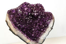 Rare Natural Amethyst Geode Cluster with Twin Crystal Flowers & Etched Deep Purple Points – Large 40 Lb Specimen