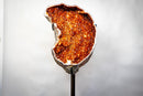 Statement Large Sculptural Crescent Moon Madeira Citrine Geode with AAA-Grade Orange Druzy & White Quartz Border (67 In. 196 Lb) - E2D Crystals & Minerals