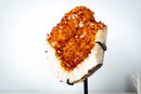 Large AAA Citrine Cluster with Crystal Flower Formations – Madeira Orange Gemmy Druzy on Stand (7.3 Kg / 16.2 lb) - E2D Crystals & Minerals