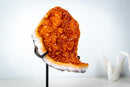 Small Madeira Citrine Geode Cluster – AAA-Grade, with Sparkly Golden Orange/Amber Druzy on Stand (2.0 Kg / 4.3 lb) - E2D Crystals & Minerals