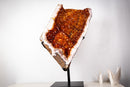 Large AAA Citrine Geode with Giant Flower Rosette & Deep Orange Druzy – 36 Kg - 79 lb - E2D Crystals & Minerals